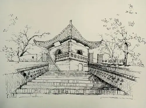 安阳安阳任仲龙孙瑞手绘安阳旅游景点