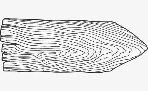 手绘木头素材