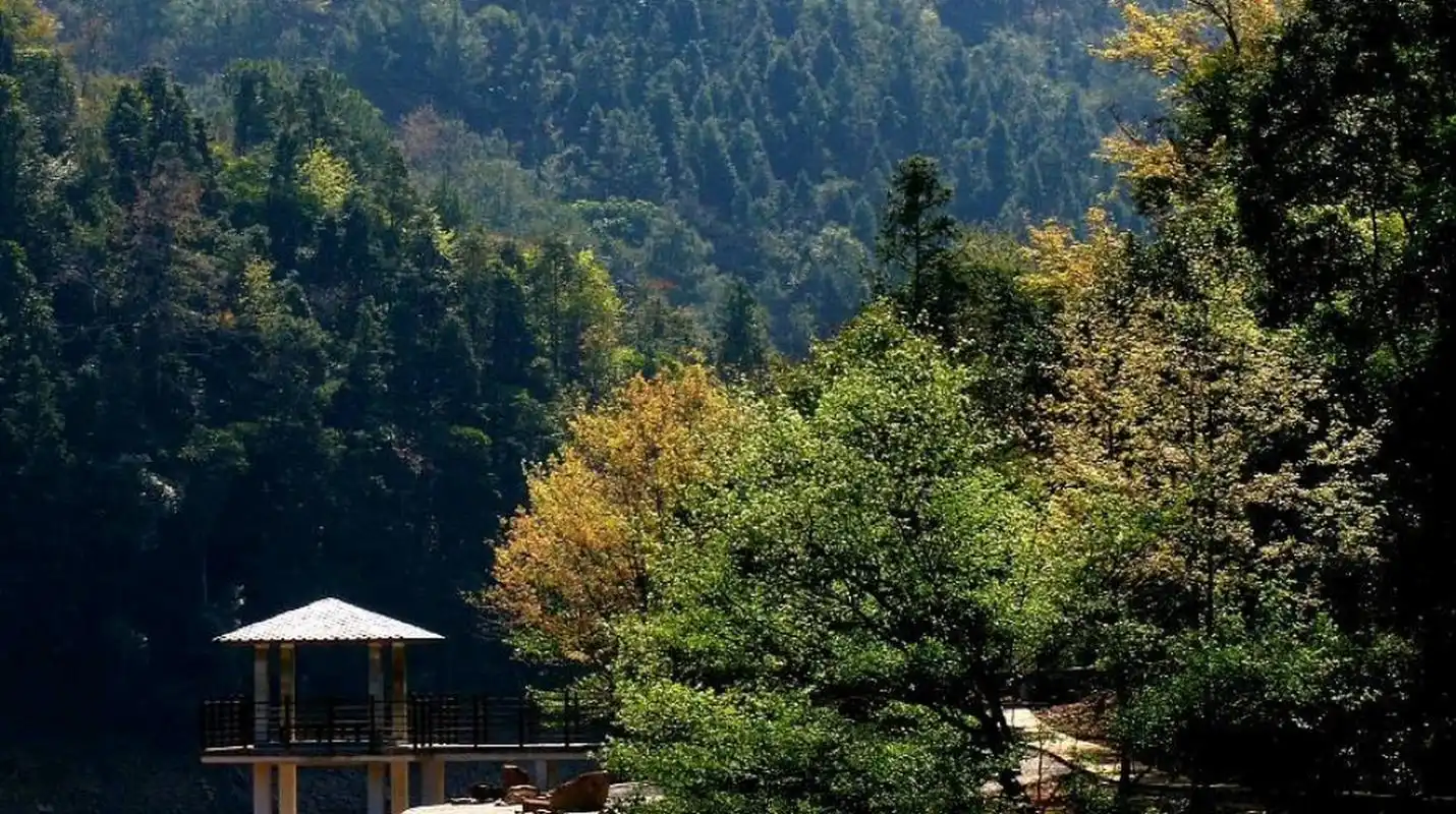 太平国家森林公园位于西安市西南部,距西安市区仅23公里.