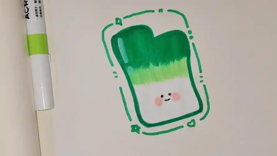 卡通简笔画,大葱简笔画!你算哪根葱?