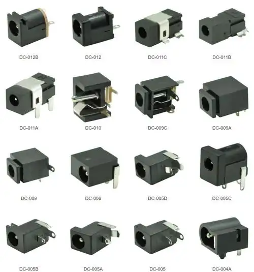 卧式大电流dc母座 插脚dc插座大功率 多脚卧式dc电源插座