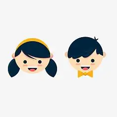 装饰素材-花瓣网|陪你做生活的设计师 | 人物 卡通头像 男孩女孩 背景
