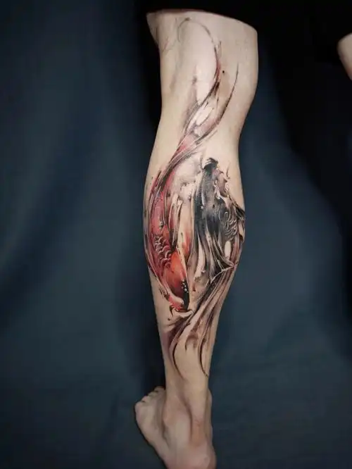 双鱼成都纹身国风水墨