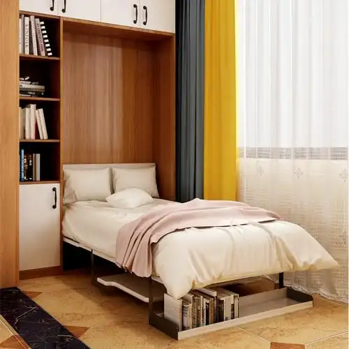 阳台书房隐形床书桌式多功能壁床折叠床翻板床墨菲床隐藏式床家用