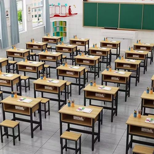 onevan课桌高中生学校课桌椅中小学生双层课桌辅导班培训桌补习班带