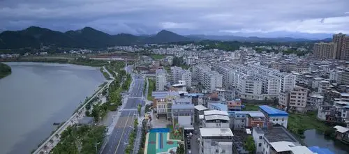 雨后的上杭城