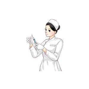 白衣护士注射器免抠素材