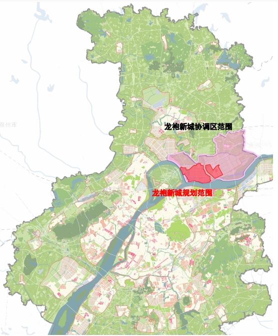 规划至2035年,龙袍新城城镇建设用地25.