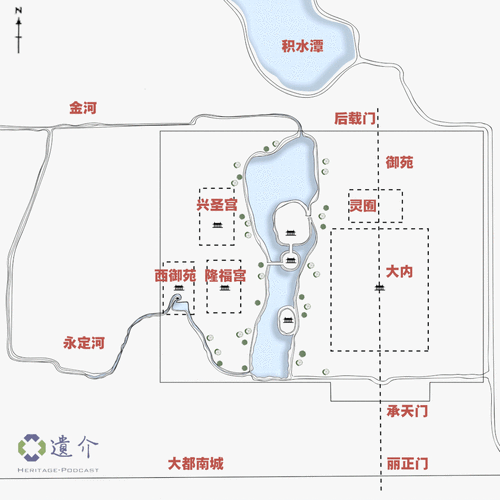 图源:《北海公园空间解析》,郭亚涵改绘