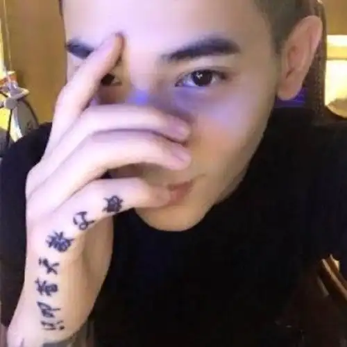 一张50贴 买二送一 mc吴迪同款 李耀阳 情侣纹身 手掌侧文字纹身