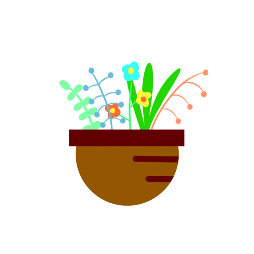 花盆卡通图片大全