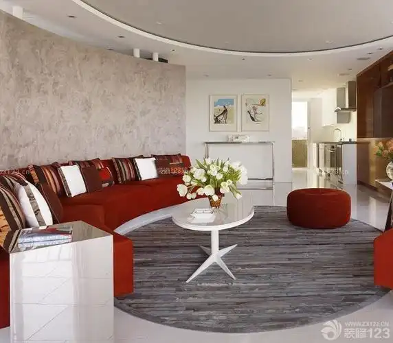 迷死90后的装修风格不规则客厅设计效果图