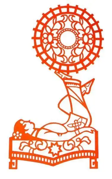 中华杂技剪纸图片讲解