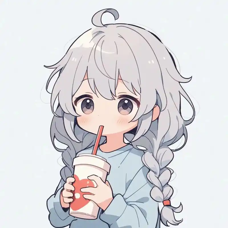 喝奶茶版可爱头像|女.#动漫女头 #二次元头像 #动漫少女  - 抖音