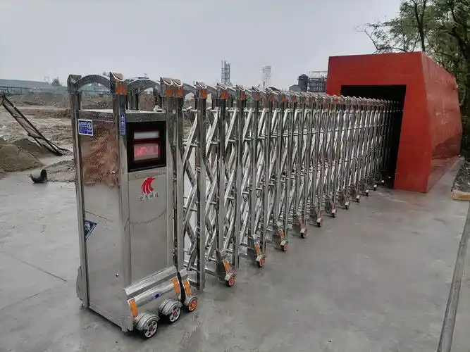 绵竹川渝锌业有限公司伸缩门安装案例与日常的保养