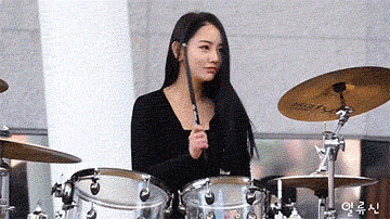 架子鼓gif女神gif可爱gif韩国综艺gif