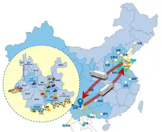 建投物流营家优鲜供应链联营,开通山东—云南对流精品冷链汽运专线,次