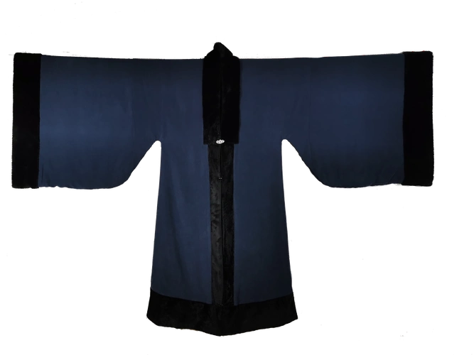 【镜水桐光】《霜寒》明制毛绒大氅鹤氅男女款大袖汉服秋冬大放量