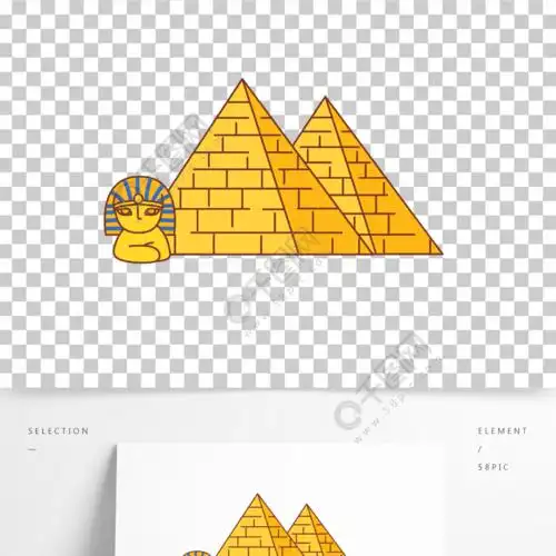 胡夫金字塔简笔画