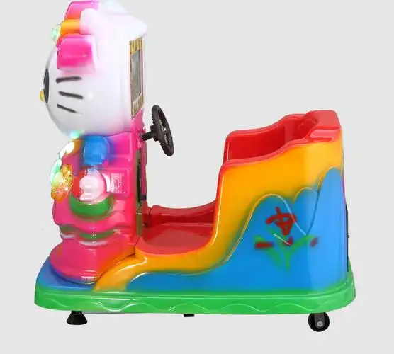 儿童电动摇摇车新款2019投币音乐画屏摇摇乐kt猫小孩摇马摇摆机