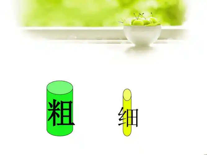 幼小衔接比较粗细ppt