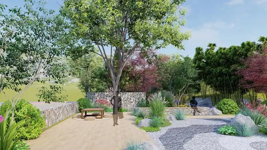 老君山客栈民宿庭院设计|空间|景观设计|周小粥粥_原创作品-站酷zcool