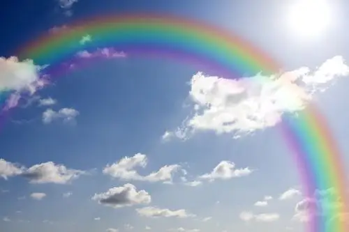 彩虹天空图片