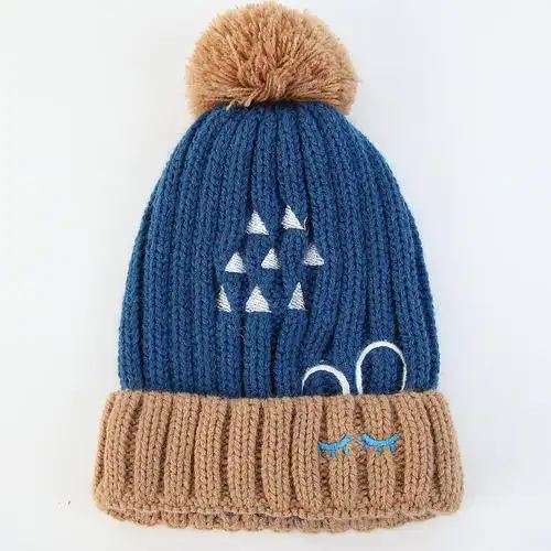 milkyfriends冬季毛线帽儿童帽子男女通用宝宝帽子婴儿护耳帽12岁