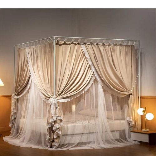2024款三开门落地遮光蚊帐宫廷蚊帐家用高级卧室公主风落地蚊帐