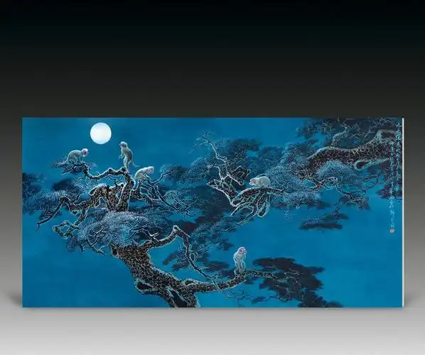 4094 《九天揽月》瓷板画