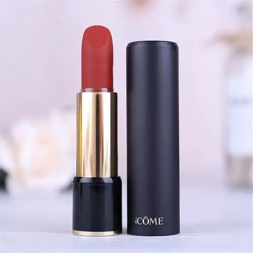 lancome兰蔻菁纯口红柔雾196情人节礼物胡萝卜色女士非凡哑光