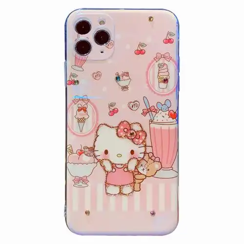 卡通hellokitty凯蒂猫可爱适用iphone12手机机壳xs苹果手机保护套