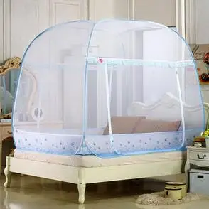 蚊帐方顶18m床15m床蚊帐蒙古包免安装清仓价蚊帐三开门