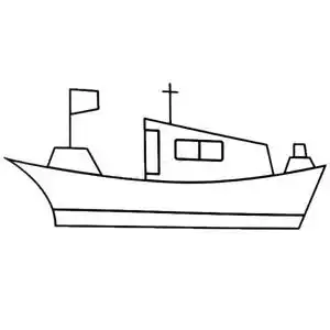 吊船简笔画图片