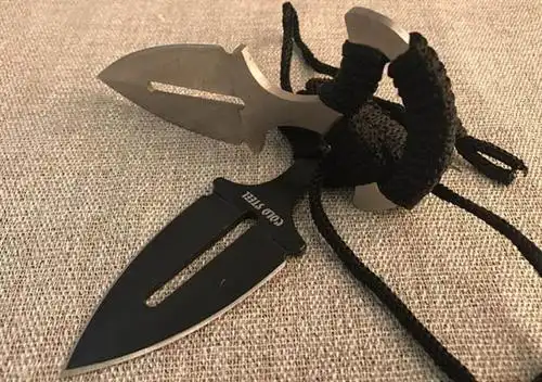 (冷钢)钢柄手刺(砂光和黑色)_爪刀手刺_精品小刀系列_阳江户外刀具