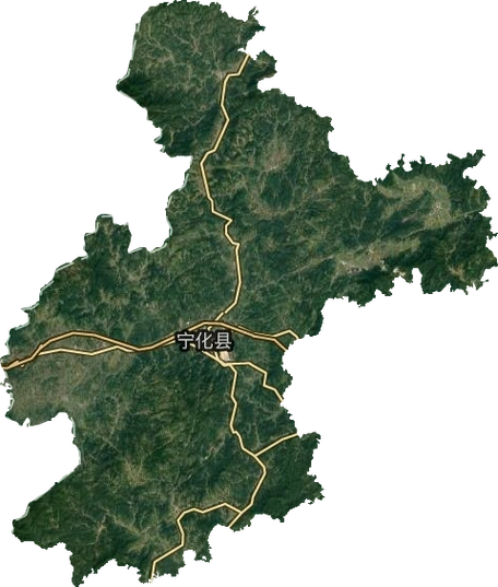 宁化县高清卫星地图