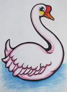 鹅的简笔画图片大全 可爱 简单