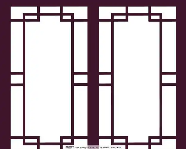 简笔画古风窗户