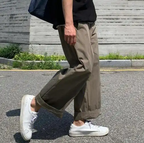 男生夏日阔腿裤穿搭