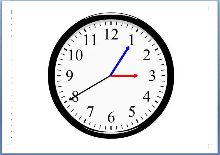 钟表上的时针 分针 秒针怎么画