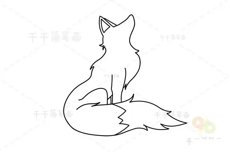 漂亮的狐狸简笔画教程