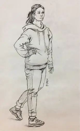 老马画室2018教学笔记(二) 人物速写零起点教学,髙中组学生部分作业