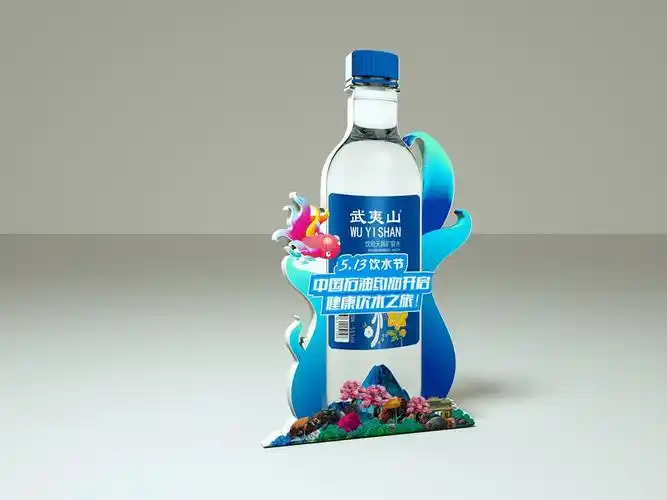 武夷山矿泉水堆头造型