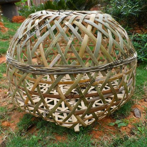 装饰农家乐餐厅饭馆田园家禽笼子竹编鸡笼农家摆件