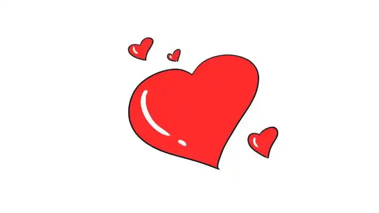 爱心简笔画怎么画