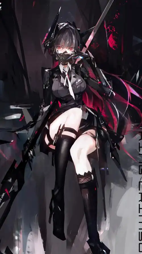 暗黑系动漫少女手机壁纸