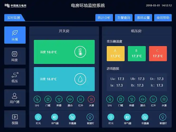公司项目触摸屏页面设计