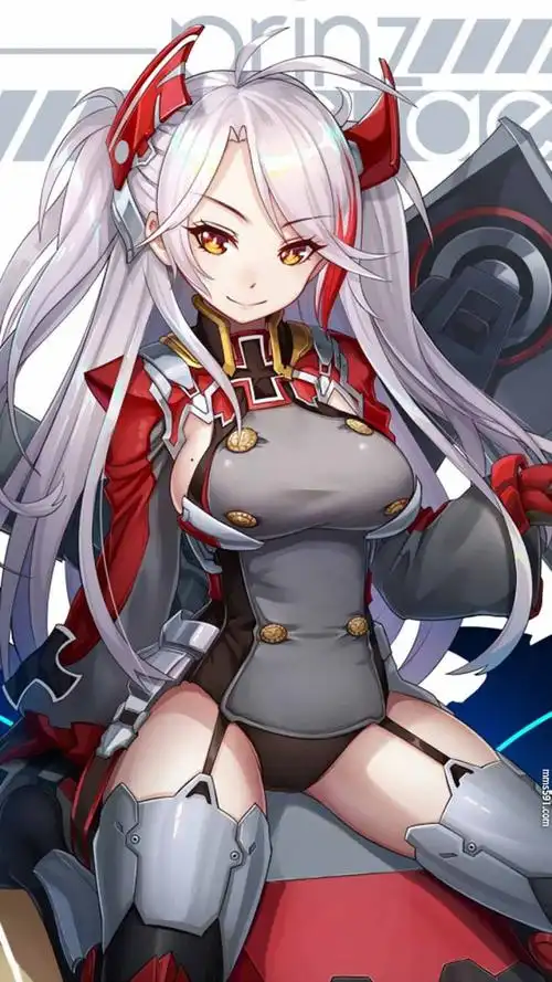 碧蓝航线吃手手的不死鸟欧根亲王号舰娘性感手机壁纸图片(2)