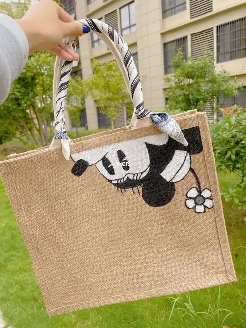 muji手绘diy编织包mickey