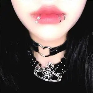 唇珠夹唇钉有洞唇环辣妹无洞免打孔唇夹朋克ins无需打孔男女辣妹